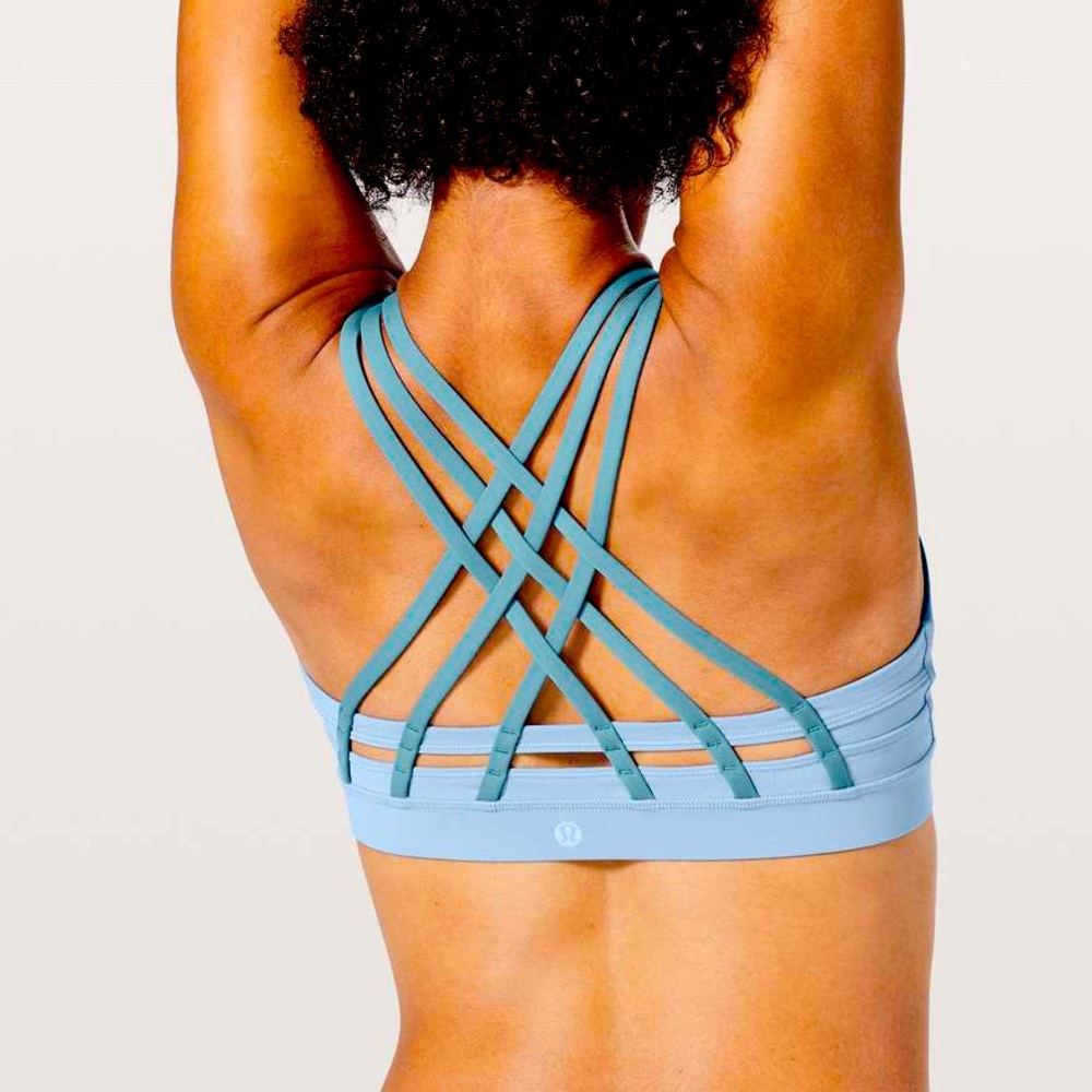 Lululemon energy bra, small stain, great condition.